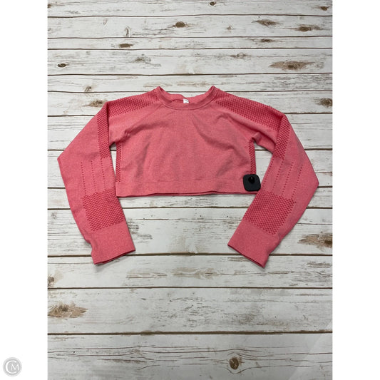 Athletic Top Long Sleeve Crewneck By Cmf In Coral, Size: M