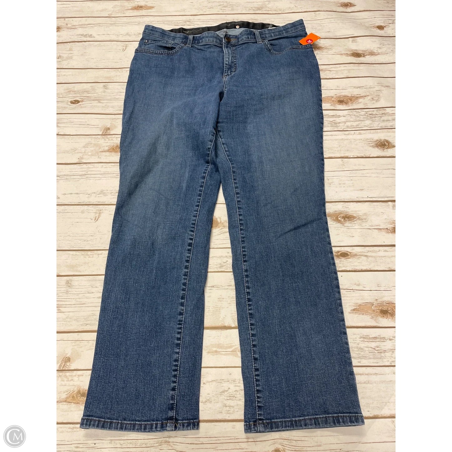 Jeans Skinny By Lee In Blue Denim, Size: 18