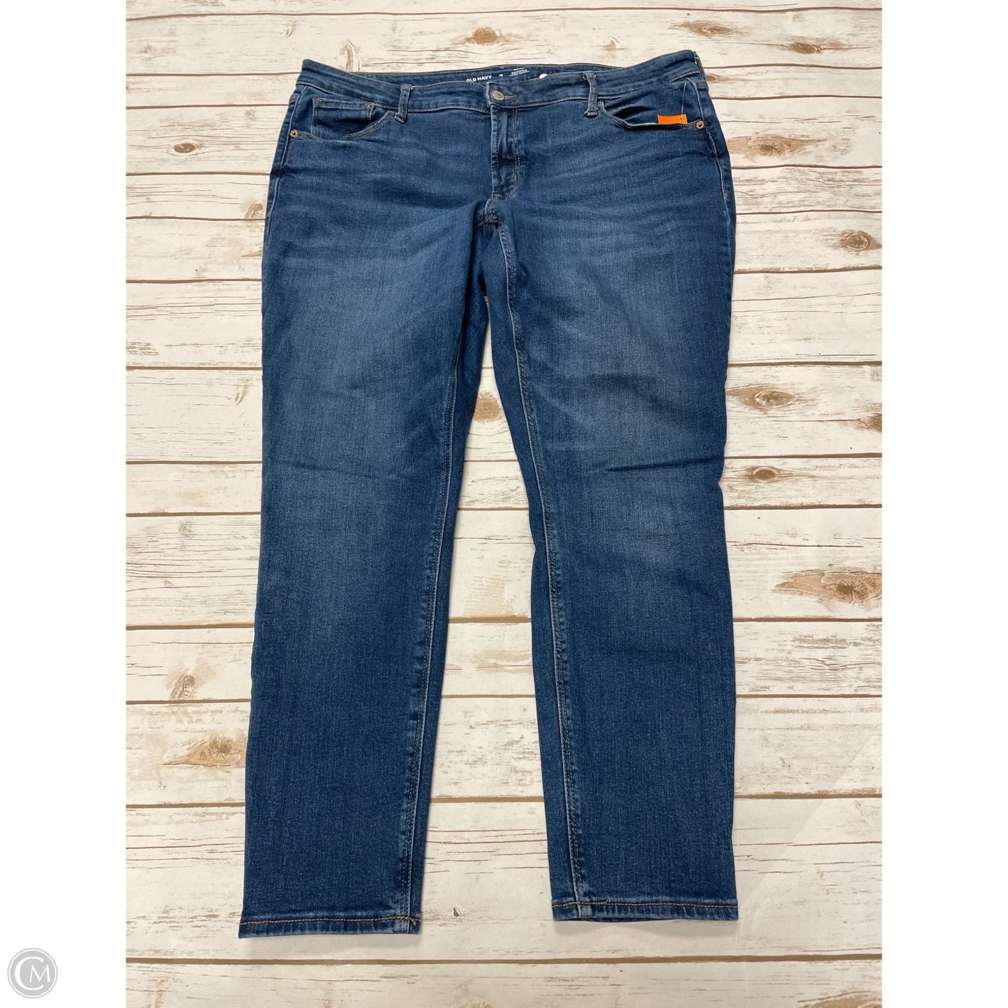 Jeans Skinny By Old Navy In Blue Denim, Size: 18