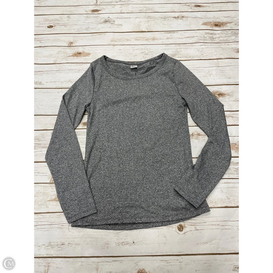 Athletic Top Long Sleeve Crewneck By Cmf In Grey, Size: L