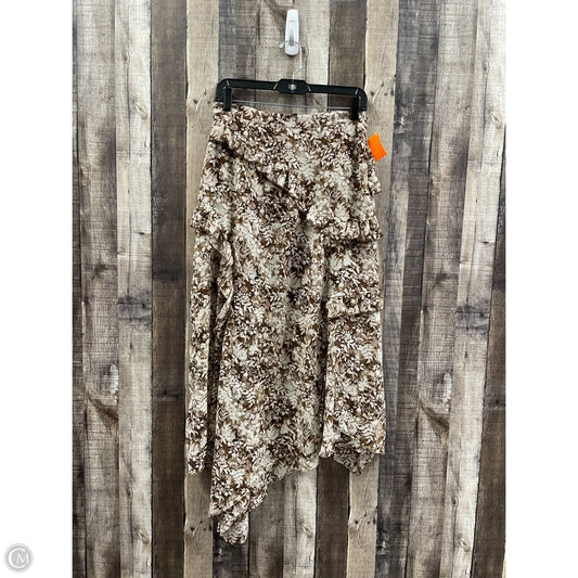 Skirt Midi By Blu Pepper In Brown, Size: L