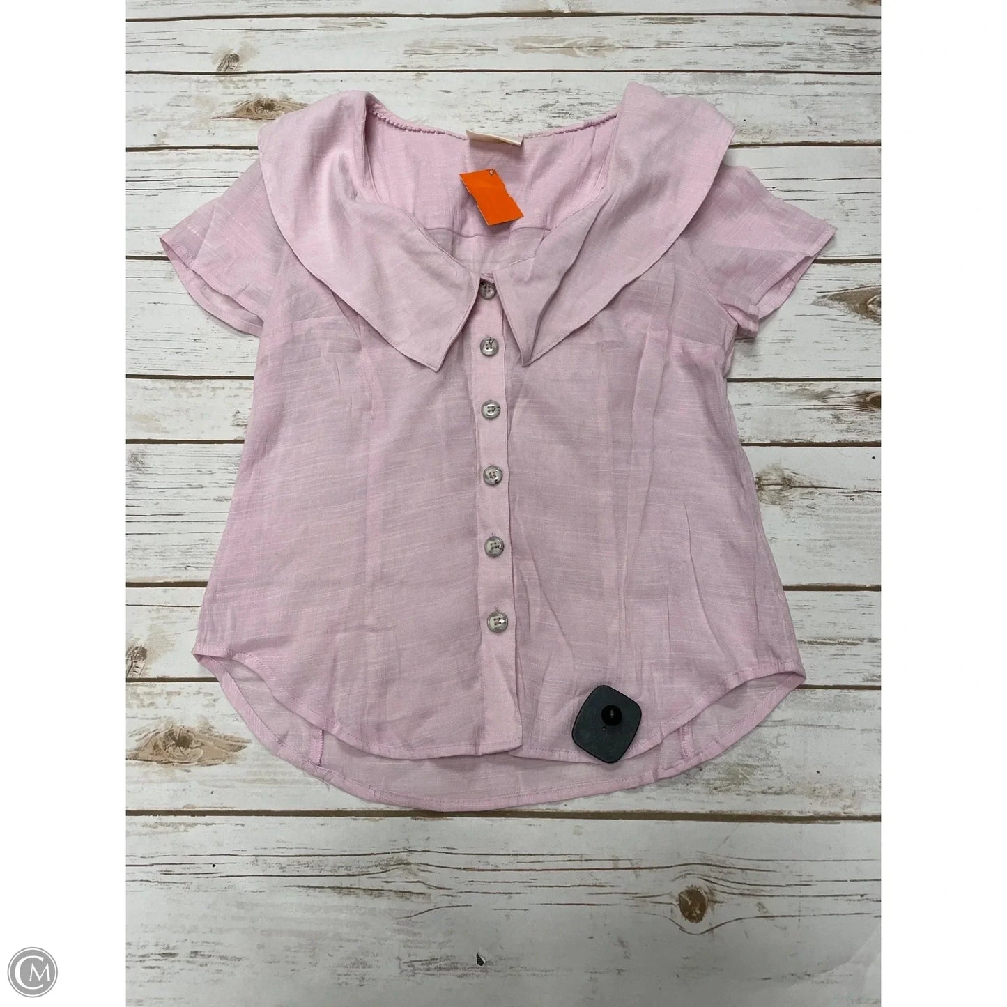 Top Short Sleeve By Maeve In Pink, Size: S