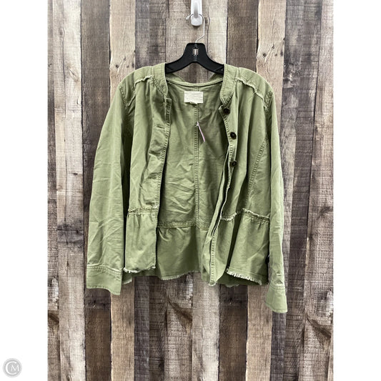 Jacket Denim By Caslon In Green, Size: Lp