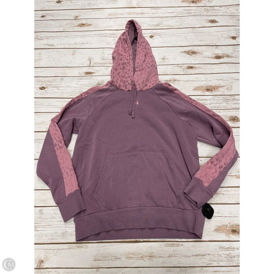 Athletic Sweatshirt Hoodie By Under Armour In Purple, Size: S