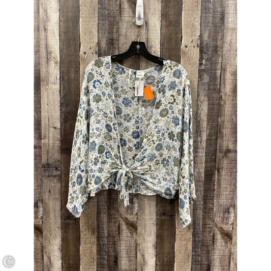 Cardigan By Sonoma In Floral Print, Size: Osfm