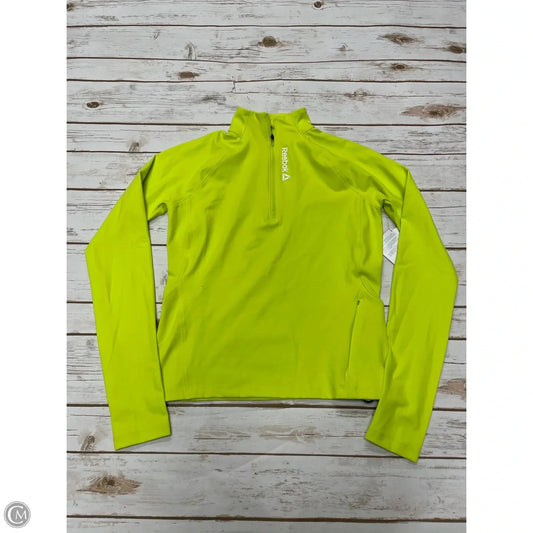 Athletic Jacket By Reebok In Green, Size: Xs