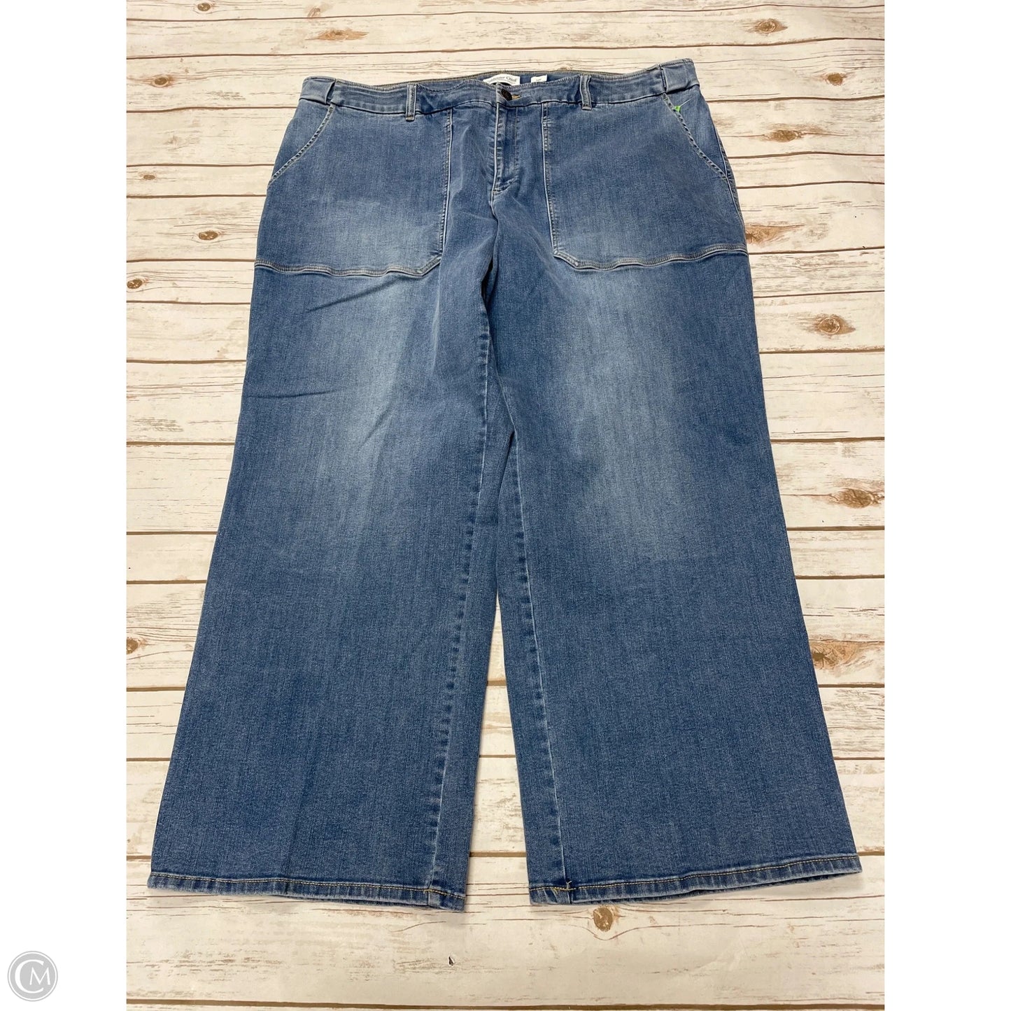 Jeans Straight By Coldwater Creek In Blue Denim, Size: 24