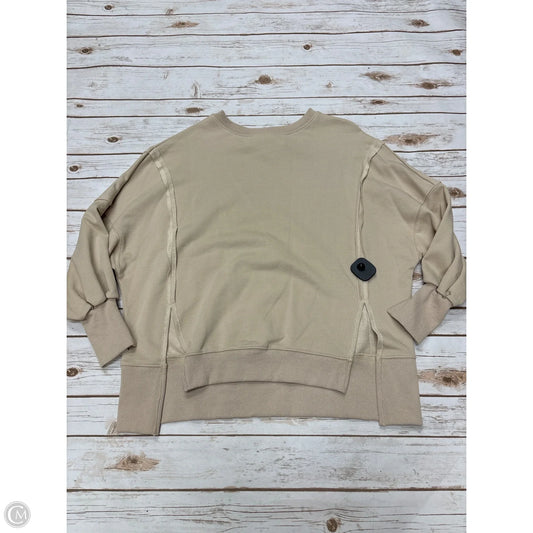 Sweatshirt Crewneck By Cmf In Beige, Size: S