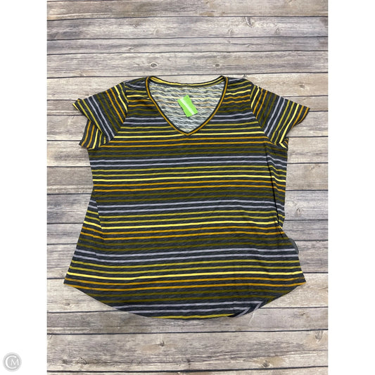 Top Short Sleeve By Sonoma In Striped Pattern, Size: Xlp