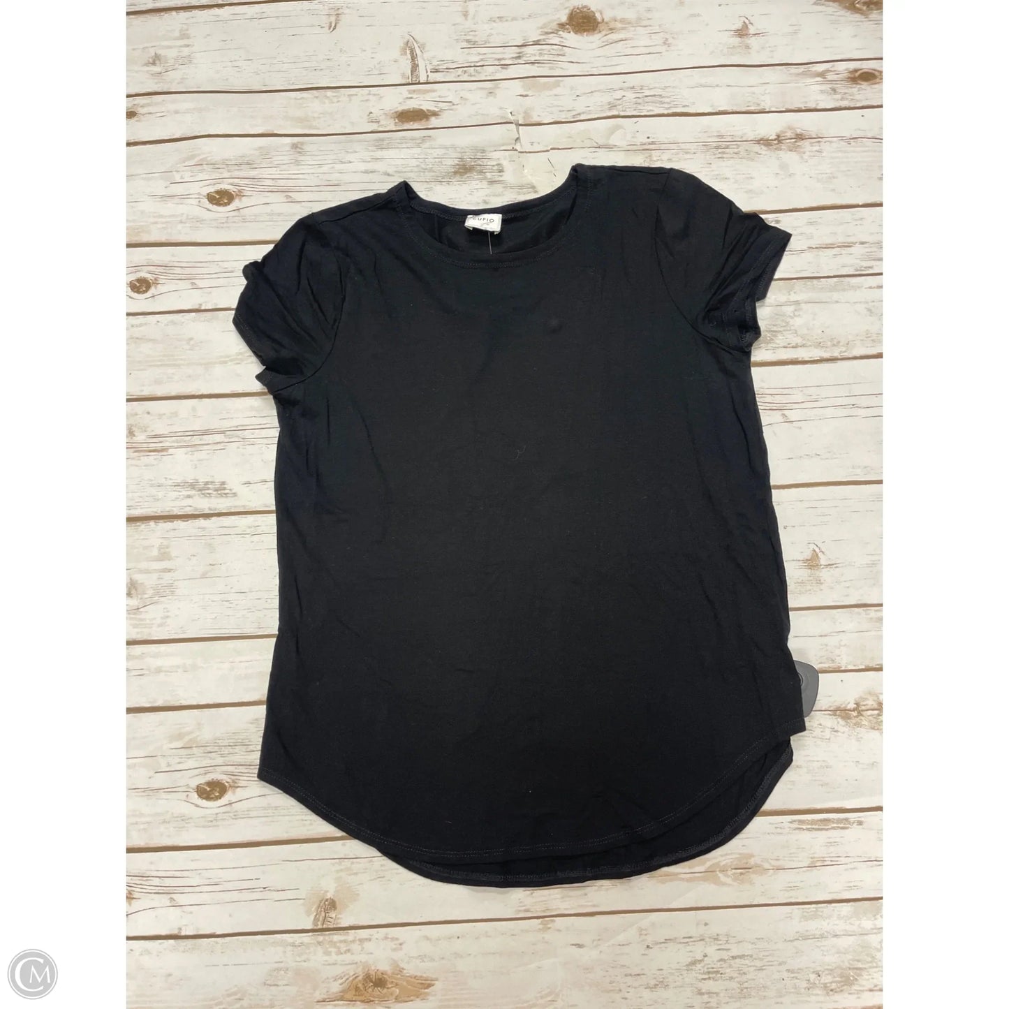 Top Short Sleeve Basic By Cupio In Black, Size: S