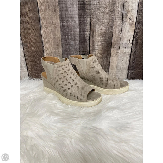 Sandals Heels Wedge By Sonoma In Tan, Size: 7.5
