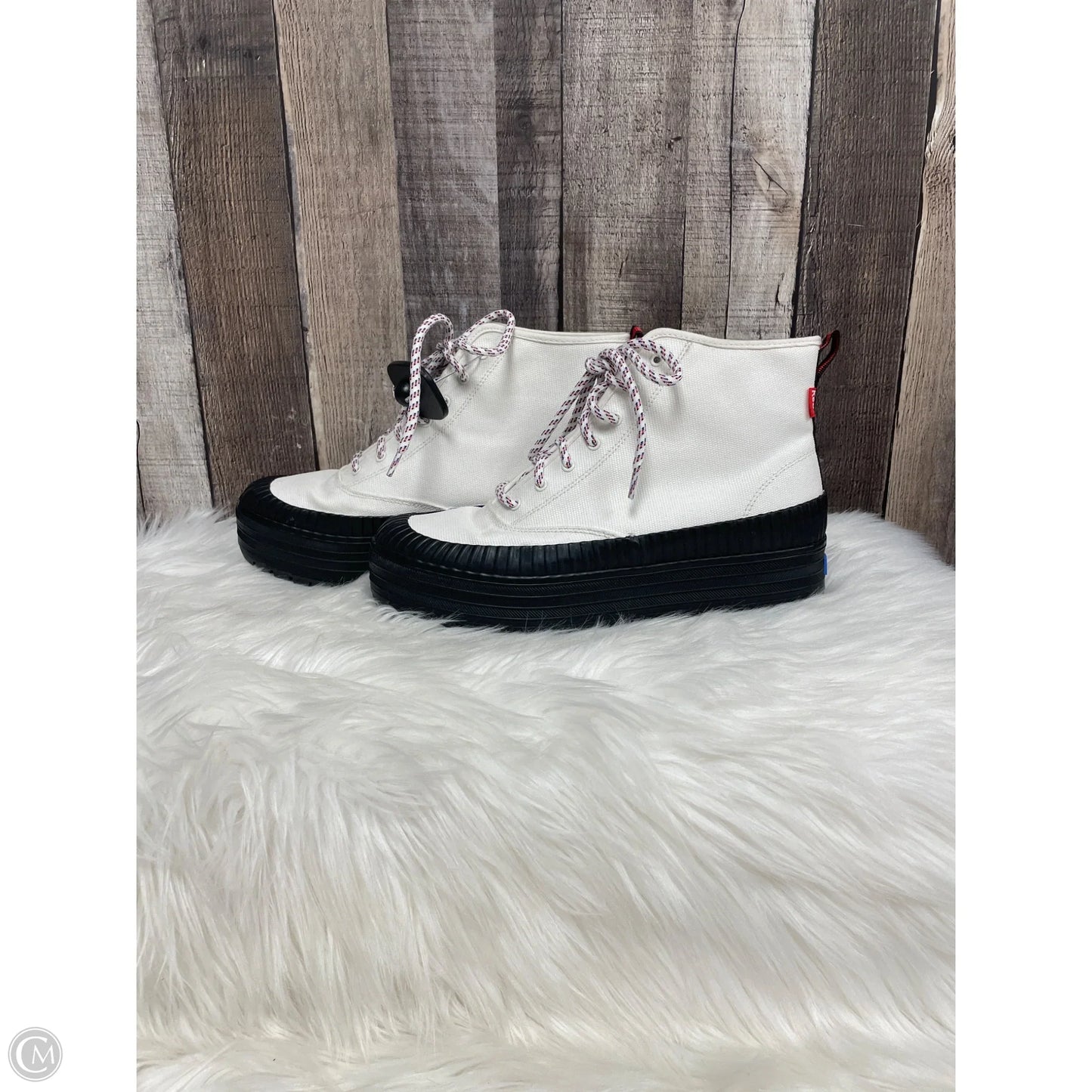 Boots Ankle Heels By Keds In White, Size: 9.5
