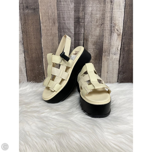 Sandals Heels Platform By Sorel In Cream, Size: 9