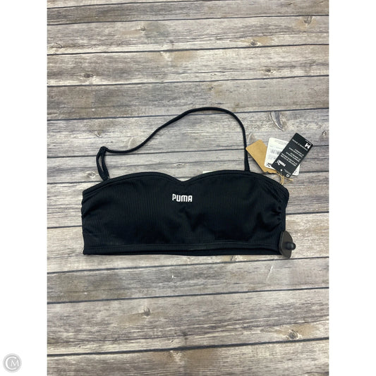 Athletic Bra By Puma In Black & White, Size: M