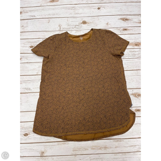 Top Short Sleeve By J. Jill In Animal Print, Size: L