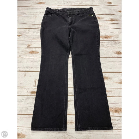 Jeans Boot Cut By Old Navy In Black Denim, Size: 14