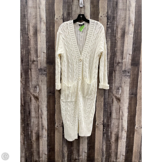 Sweater Cardigan By Cme In White, Size: S