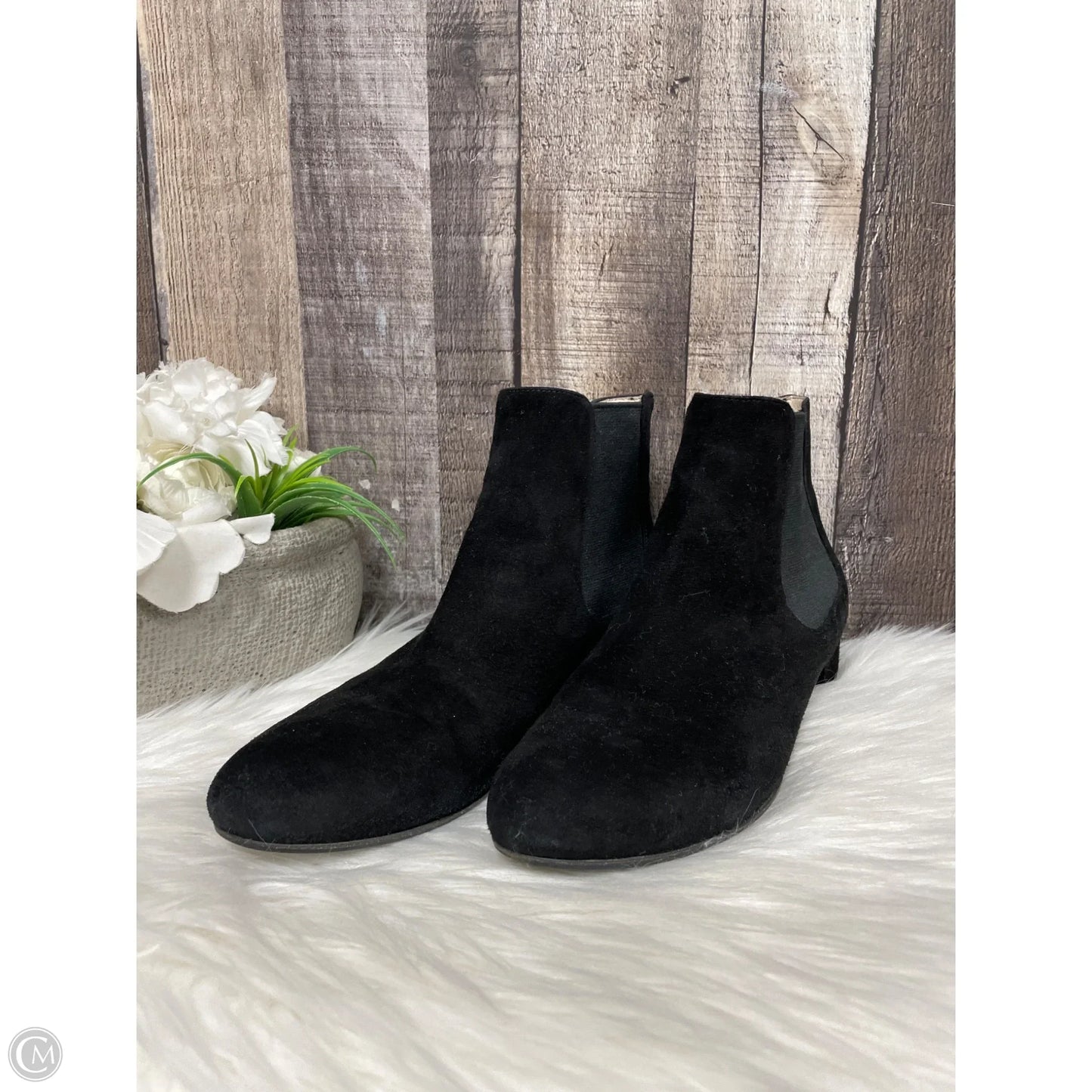 Boots Luxury Designer By Prada In Black, Size: 6.5