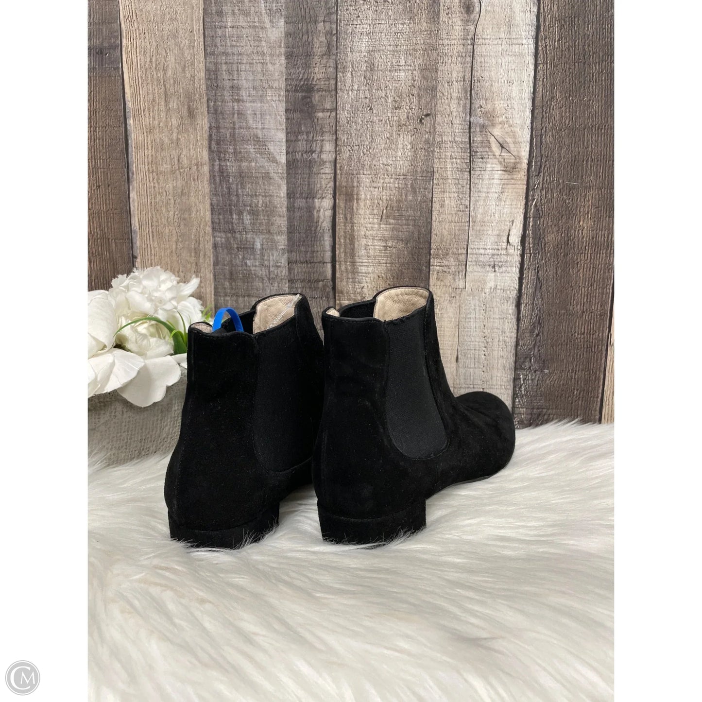 Boots Luxury Designer By Prada In Black, Size: 6.5