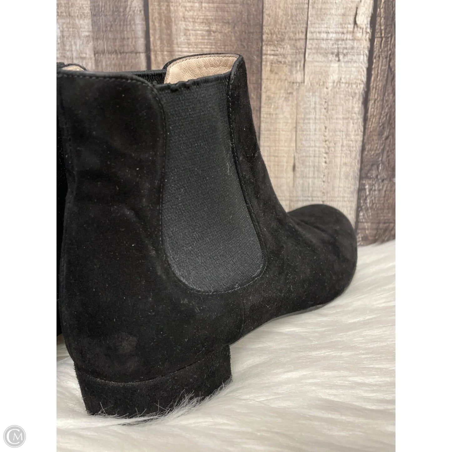 Boots Luxury Designer By Prada In Black, Size: 6.5