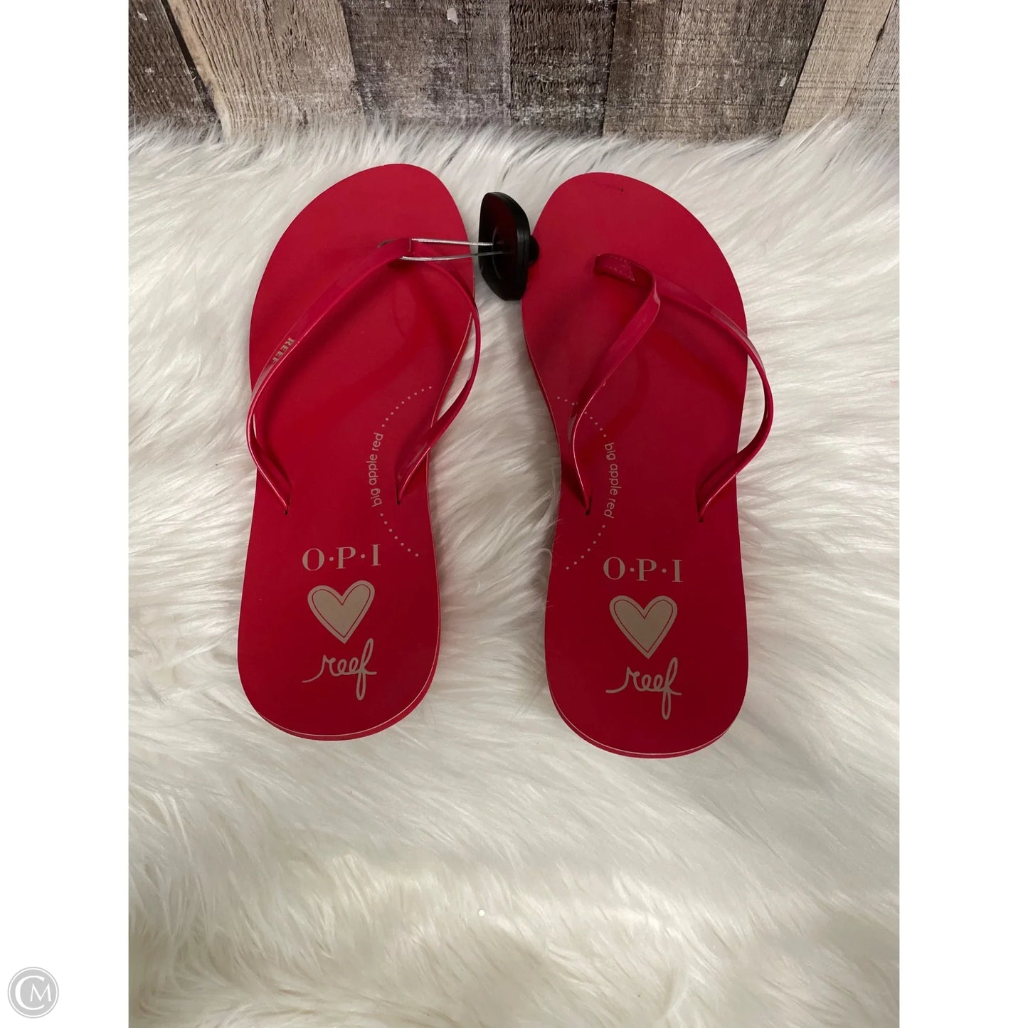 Sandals Flip Flops By Reef In Red, Size: 8