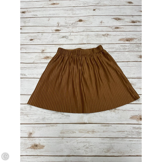 Skirt Mini & Short By Cme In Bronze, Size: M