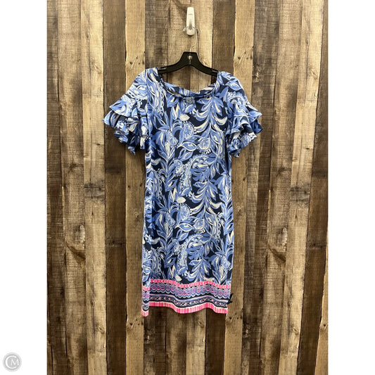 Dress Designer By Lilly Pulitzer In Blue & White, Size: M
