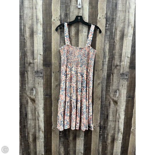 Dress Casual Midi By Loft In Multi-colored, Size: S