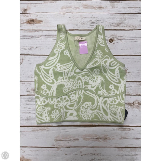Vest Sweater By La Hearts In Green & White, Size: M