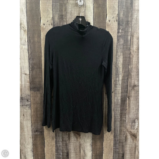 Top Long Sleeve By Halogen In Black, Size: M