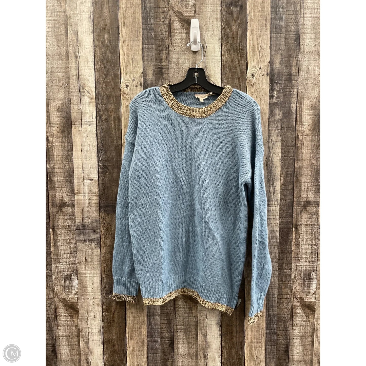 Sweater By Hem & Thread In Blue, Size: M