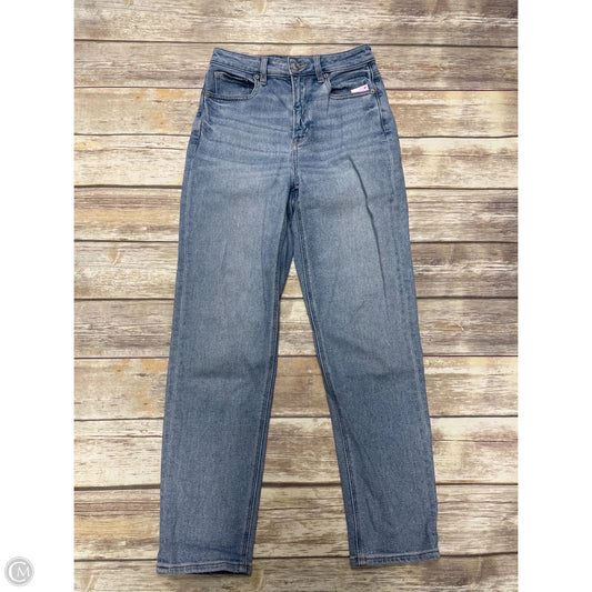 Jeans Straight By American Eagle In Blue Denim, Size: 2