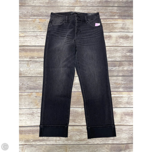 Jeans Cropped By Liverpool In Black Denim, Size: 4