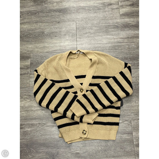 Sweater Cardigan By Gap In Beige, Size: L