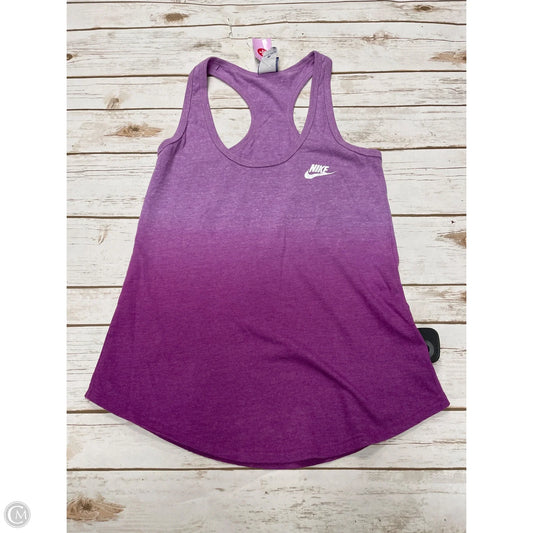 Athletic Tank Top By Nike In Purple, Size: Xs