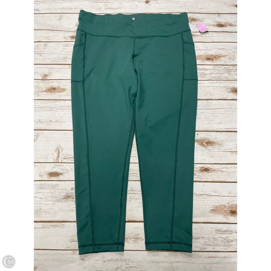 Athletic Leggings By Ideology In Green, Size: 2x