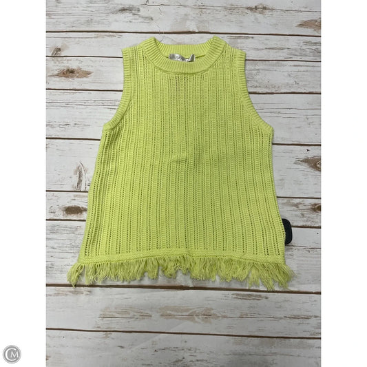 Top Sleeveless By Flat White In Yellow, Size: Xxs