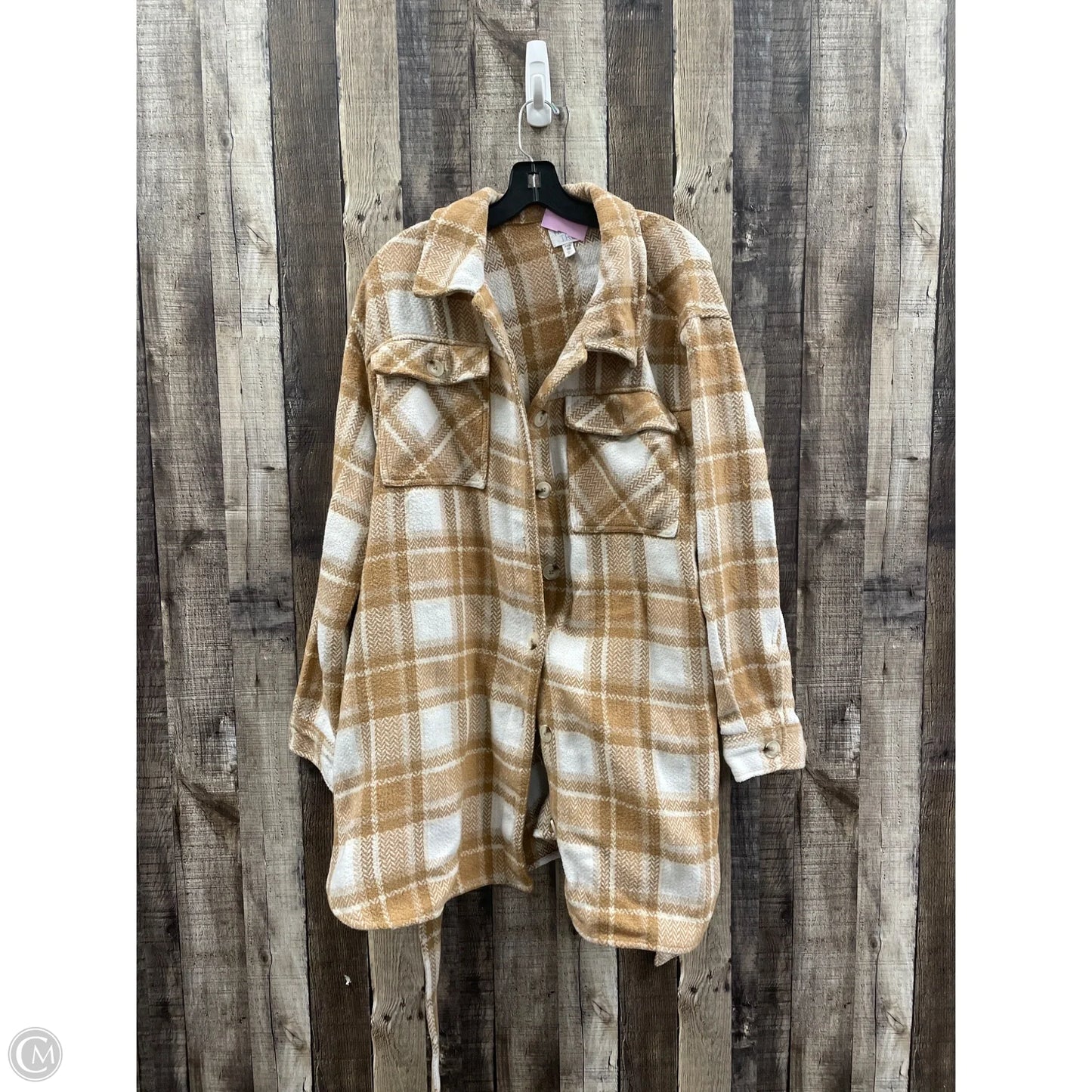 Coat Other By Time And Tru In Plaid Pattern, Size: 3x
