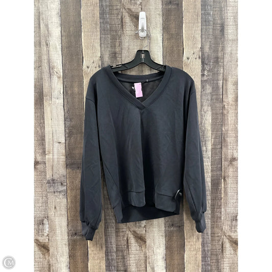 Athletic Top Long Sleeve Crewneck By Athleta In Black, Size: S