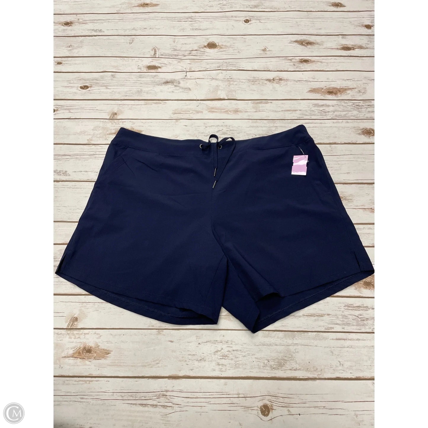 Athletic Shorts By Gaiam In Navy, Size: Xxl