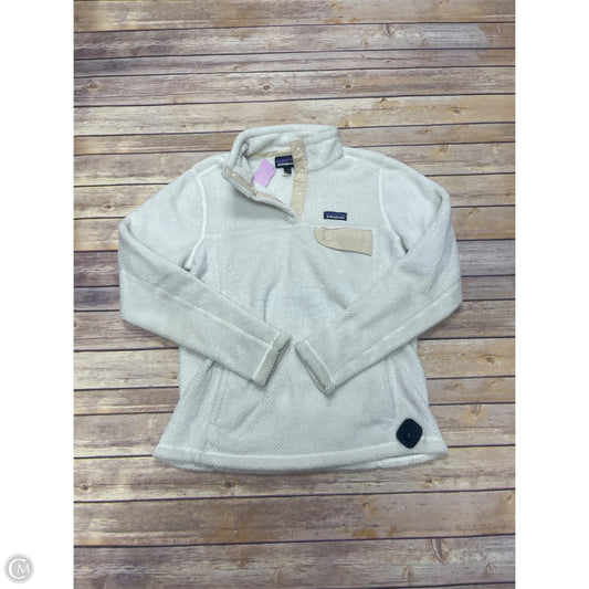 Jacket Fleece By Patagonia In Cream, Size: L
