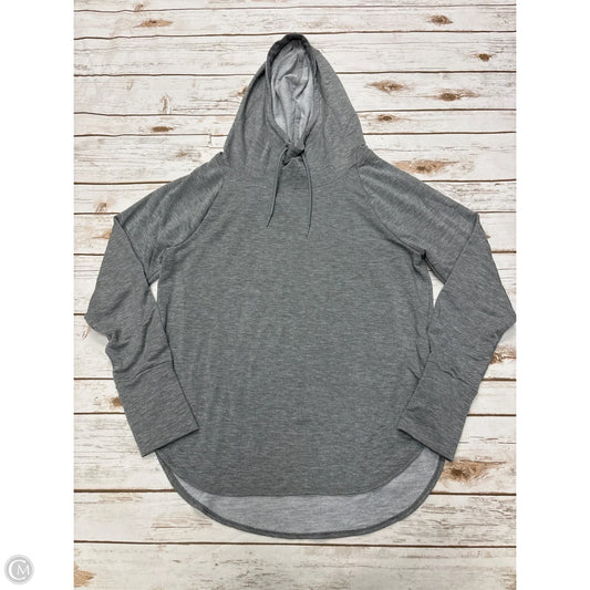 Athletic Top Long Sleeve Collar By Avia In Grey, Size: M