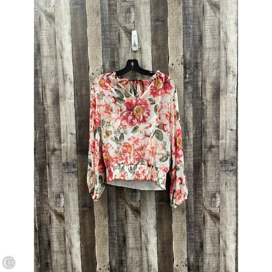 Top Long Sleeve By White House Black Market In Multi-colored, Size: Xs