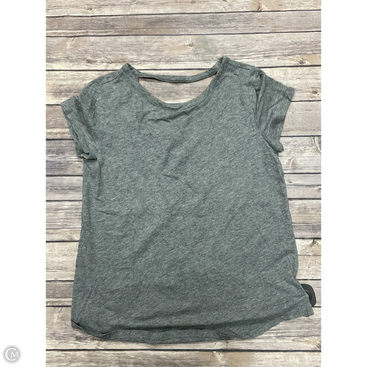 Top Short Sleeve By Loft In Grey, Size: Xs