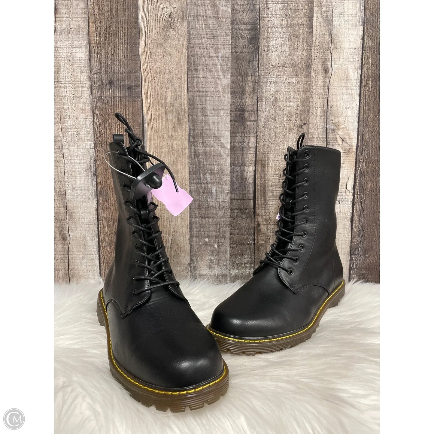 Boots Combat By Cme In Black, Size: 11