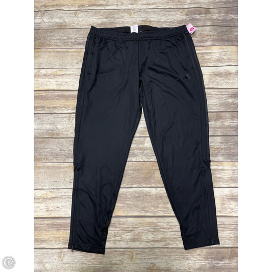 Athletic Pants By Adidas In Black, Size: 2x