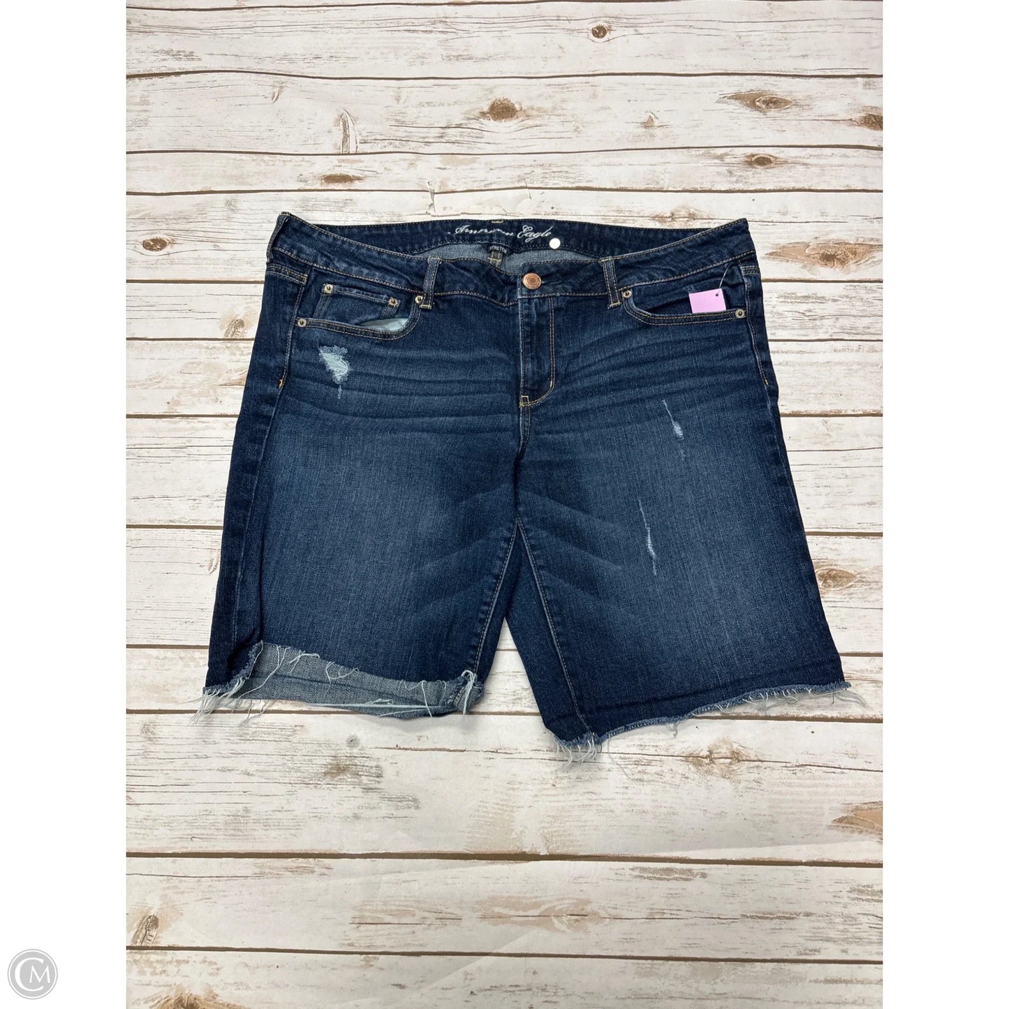 Shorts By American Eagle In Blue Denim, Size: 18