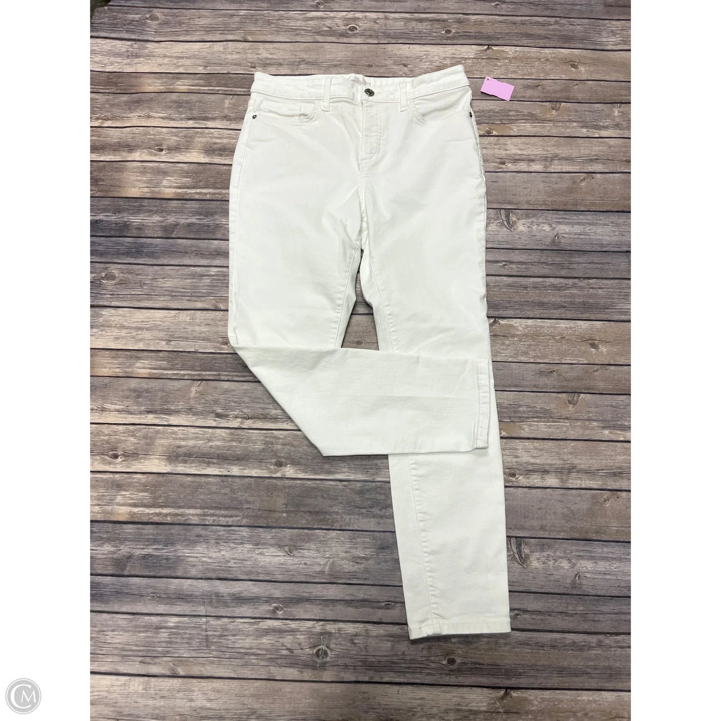 Jeans Skinny By Lc Lauren Conrad In White Denim, Size: 12