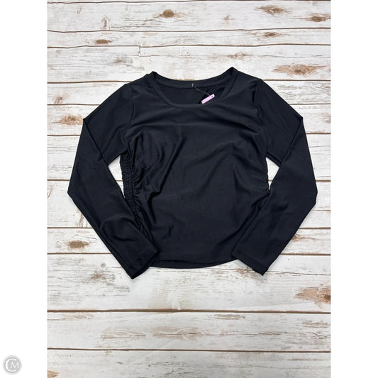Athletic Top Long Sleeve Crewneck By All In Motion In Black, Size: Xs