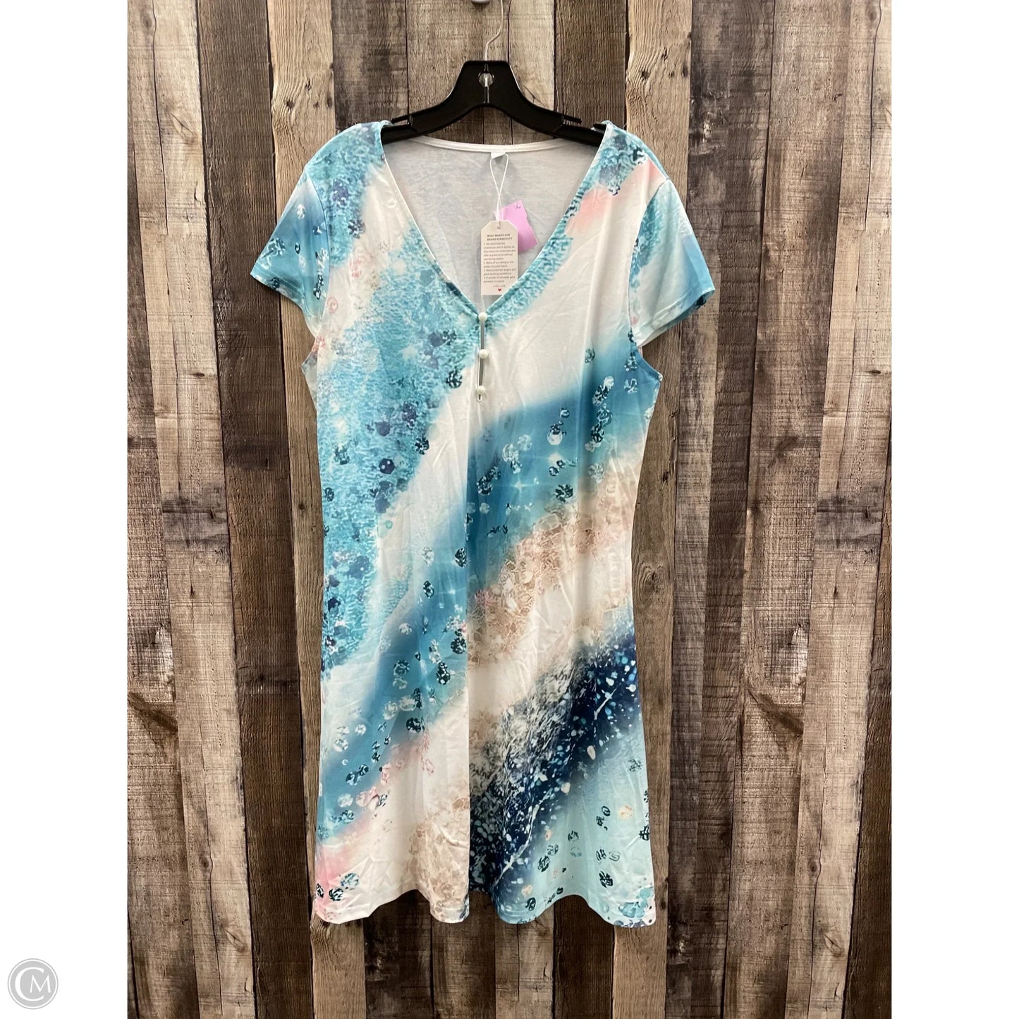 Dress Casual Midi By Cmf In Multi-colored, Size: Xl